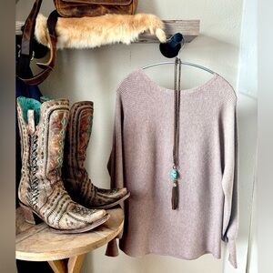 Elegant Beige Women's Sweater